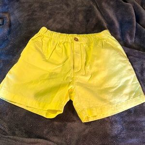 Chubbies Shorts Easter Yellow Elastic Waist Small 5.5”
